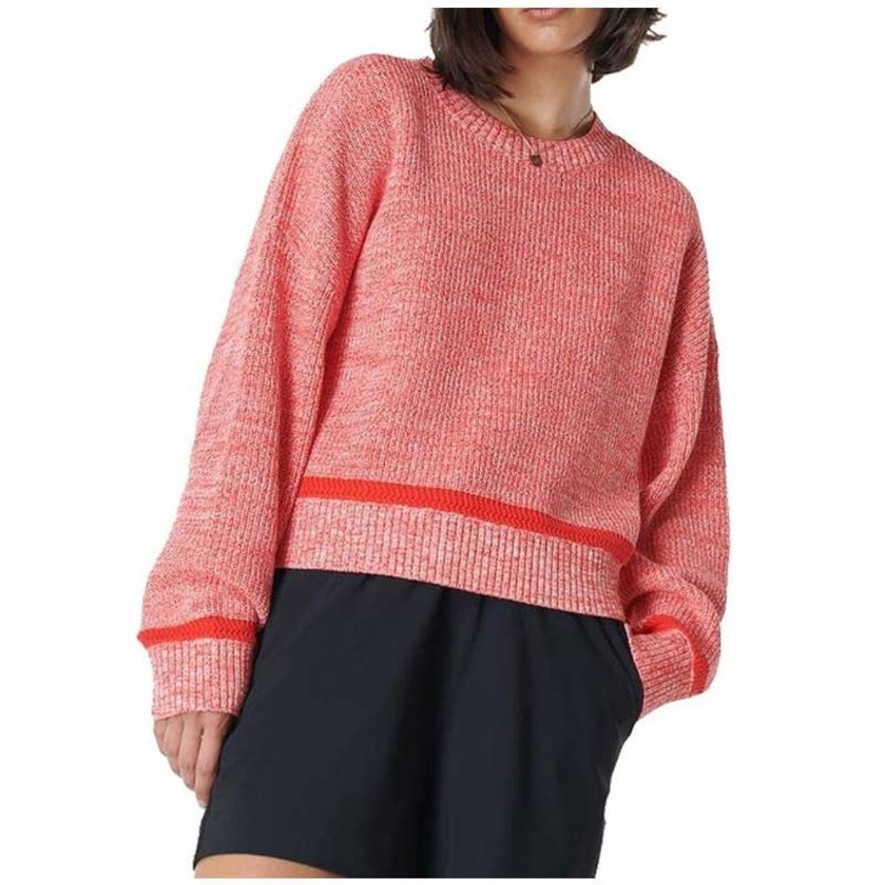 Sweaty Betty Sunday Marl Knitted Sweater Pentas Red Sz. L